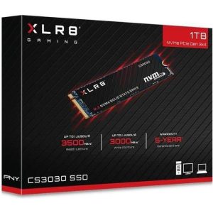 Disque dur interne PNY NVMe SSD 1To génération 3×4